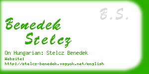 benedek stelcz business card